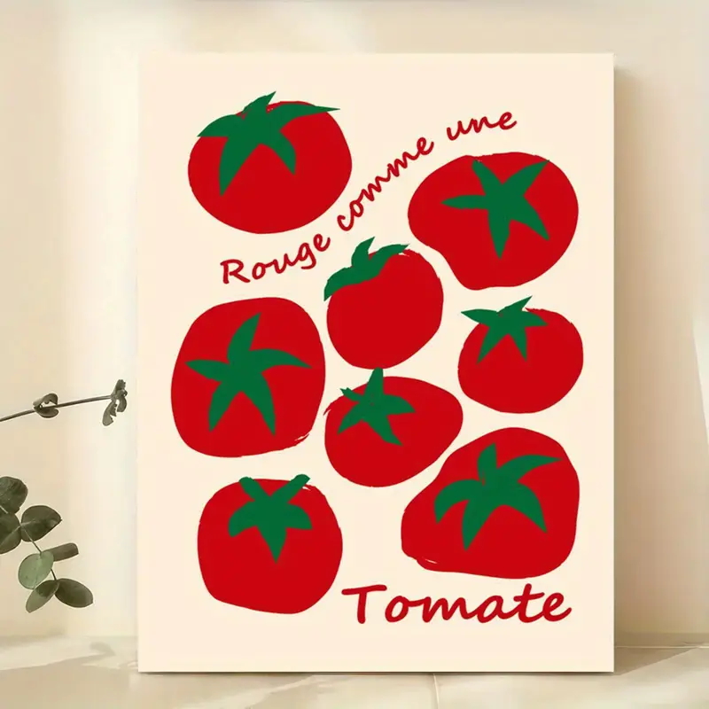Home Decor Nepal - Modern Colorful Red Tomatoes Wall Art