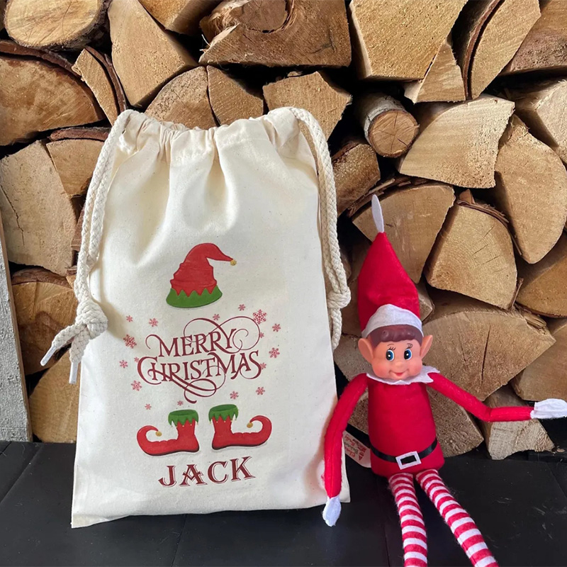 Home Decor Xmas Gifts - personalised Santa sack Elf Christmas stocking