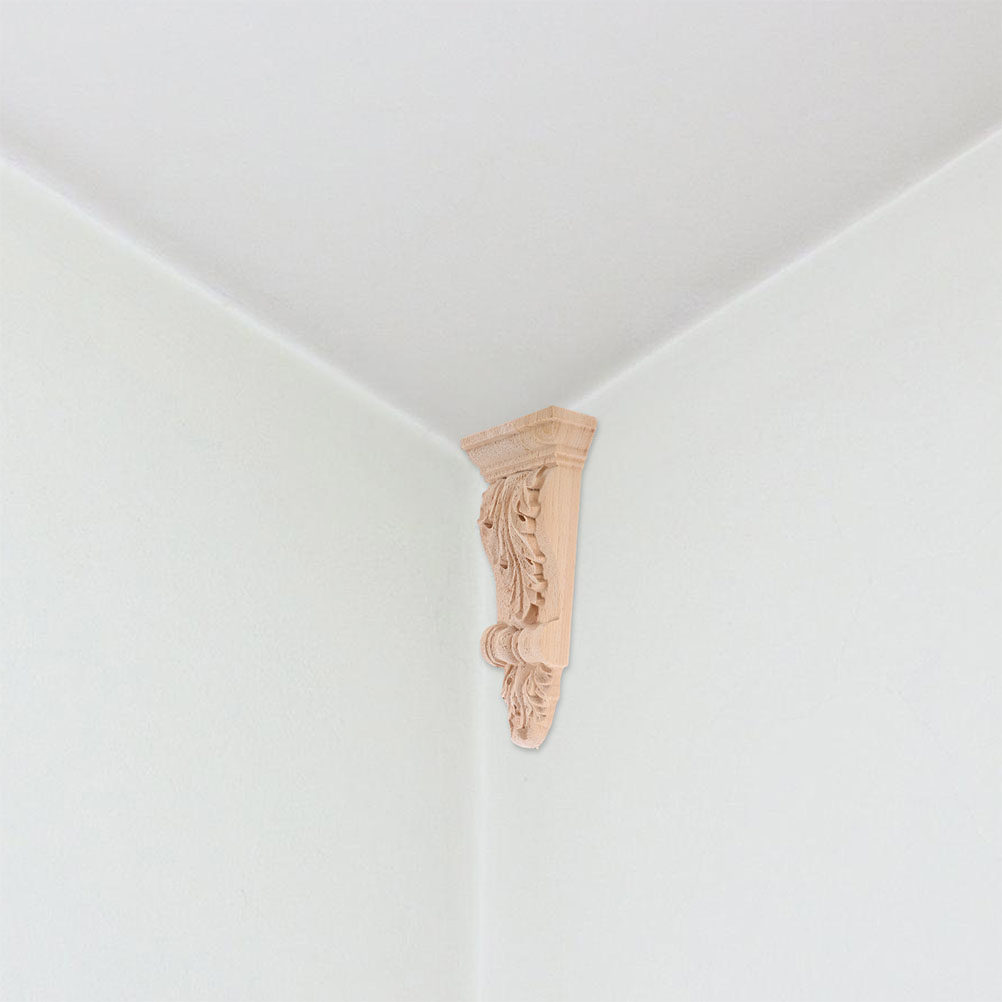 Floating Shelves - 2Pcs Solid Wood Corbels Unpainted European
