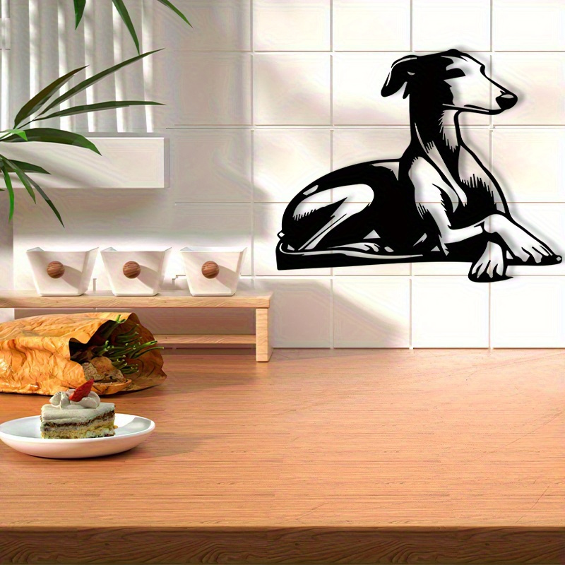 Home Decor Garden Ideas - Modern Iron Dog Wall Sculpture Vintage