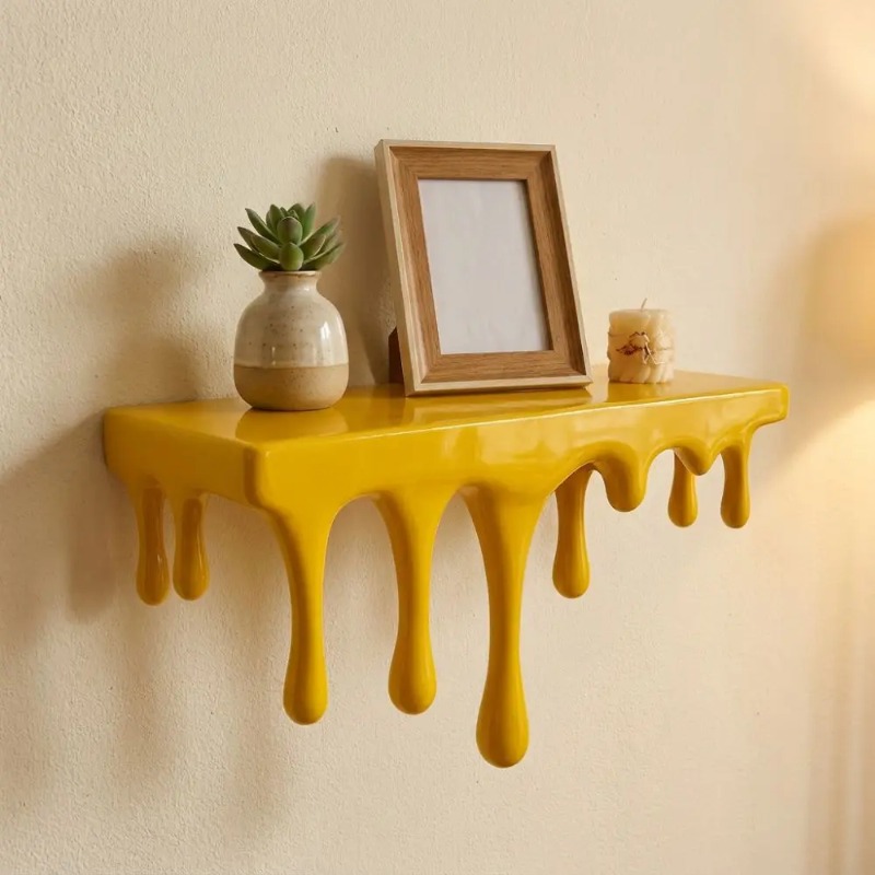 Floating Shelves - Decorative 3D Printed Drip Floating Shelf
