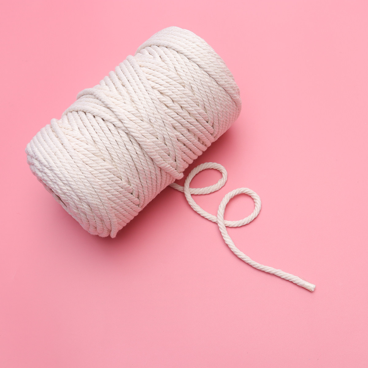 Macrame Wall Hanging - 100M Natural Cotton Rope 5Mm Unbleached