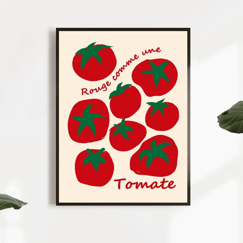 Modern Colorful Red Tomatoes W - Home Decor Nepal ulasan dan harga