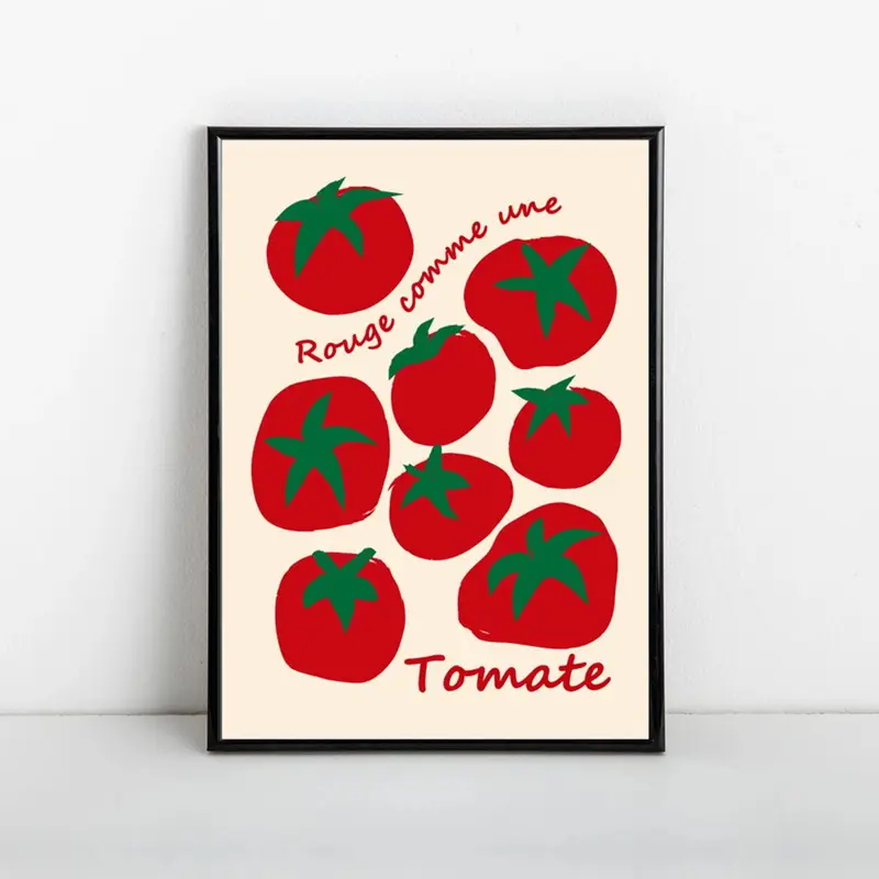 Modern Colorful Red Tomatoes W - Home Decor Nepal ulasan dan harga