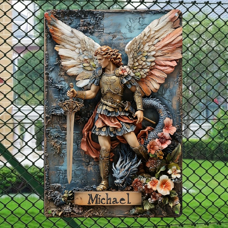 Vintage Archangel Michael Alum - Home Decor Garden Ideas ulasan dan harga