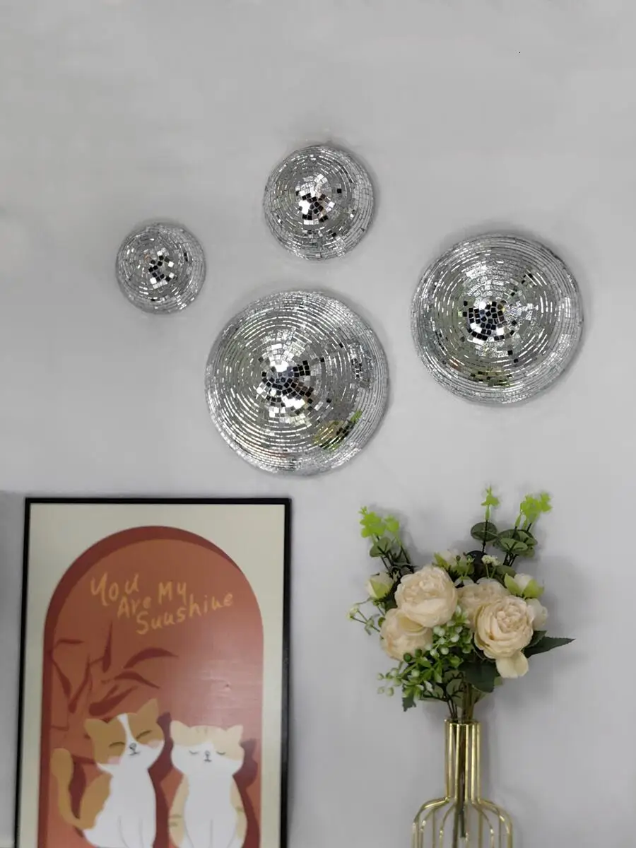 New Wall Disco Ball Mirrored D - Home Decor Mirror ulasan dan harga