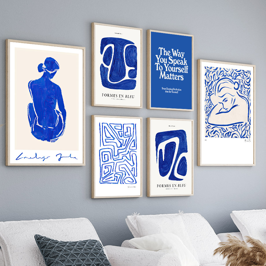 Wall Art Mural Print Canvas Pi - Home Decor Minimal ulasan dan harga