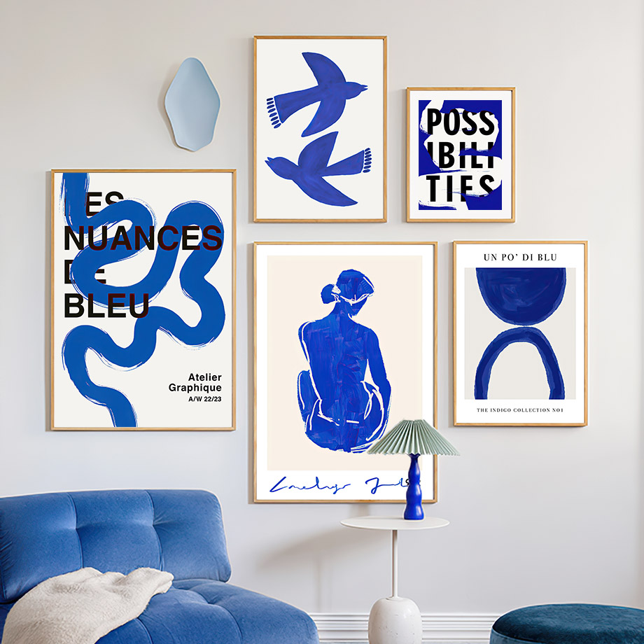 Wall Art Mural Print Canvas Pi - Home Decor Minimal ulasan dan harga