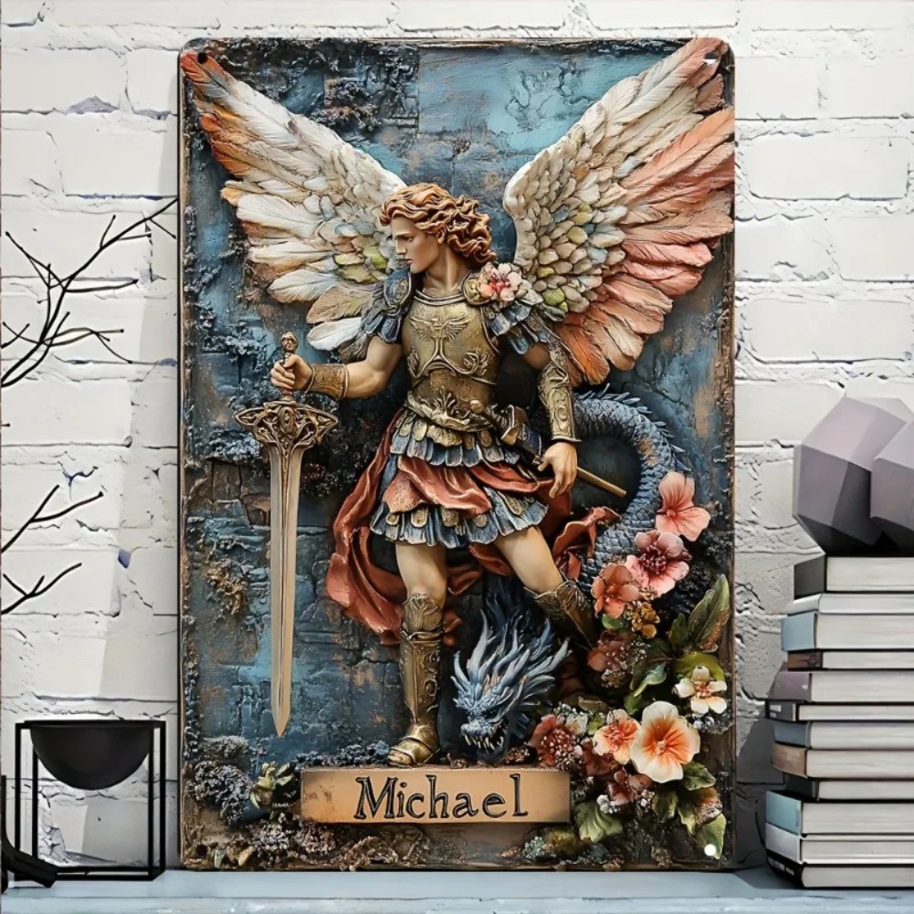 Vintage Archangel Michael Alum - Home Decor Garden Ideas ulasan dan harga