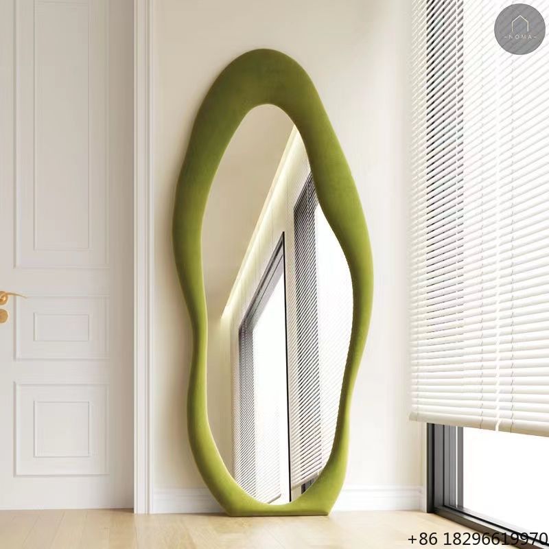 Cream Color Irregular Full Len - Home Decor Mirror ulasan dan harga