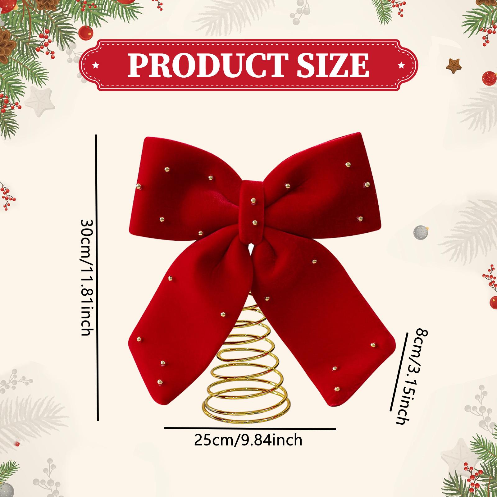 Elegant Red Bowknot Christmas  - Home Xmas Decor Ideas ulasan dan harga