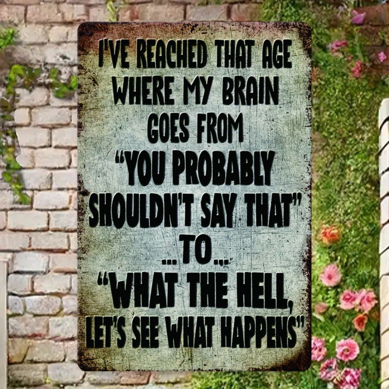 Funny Sarcastic Quote, Rustic  - Home Decor Garden Ideas ulasan dan harga