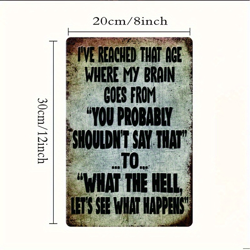 Funny Sarcastic Quote, Rustic  - Home Decor Garden Ideas ulasan dan harga
