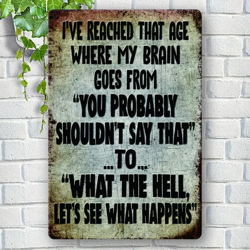 Funny Sarcastic Quote, Rustic  - Home Decor Garden Ideas ulasan dan harga