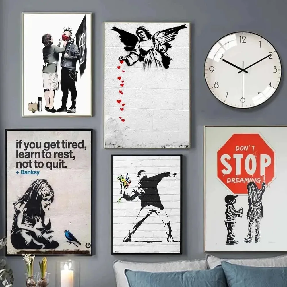 1pc frameless Street Culture G - Home Decor Minimal ulasan dan harga
