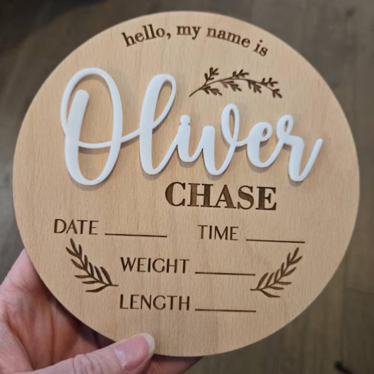 1Pc Custom Baby Announcement S - Home Decor Inspo ulasan dan harga