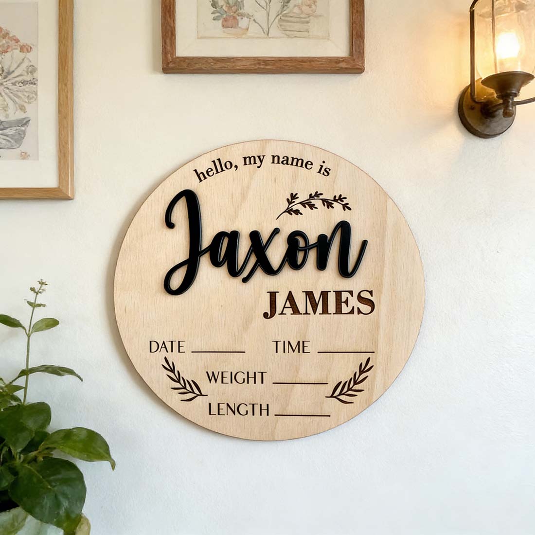 1Pc Custom Baby Announcement S - Home Decor Inspo ulasan dan harga