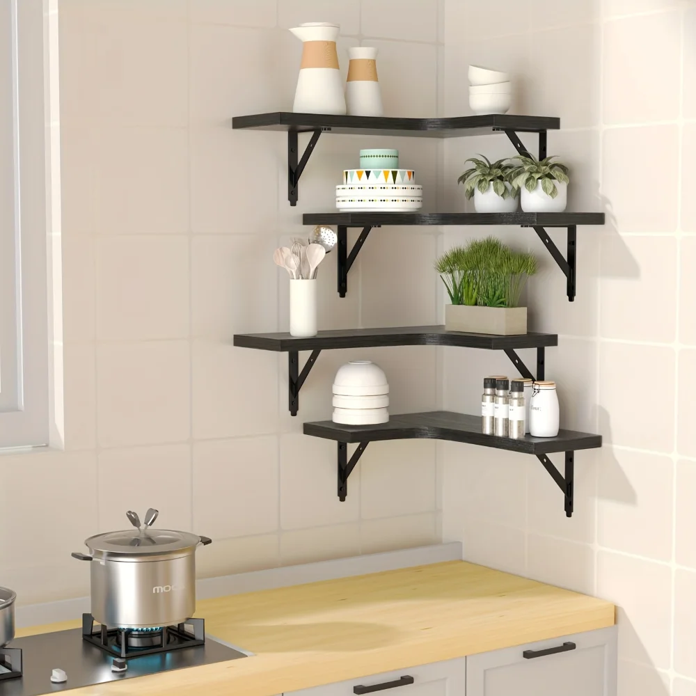 Natural Wood Grain Floating Sh - Floating Shelves ulasan dan harga