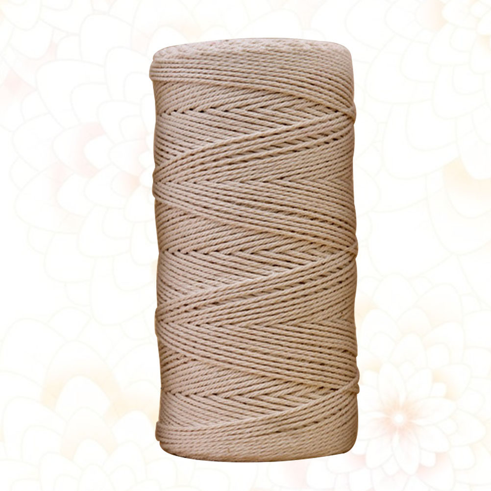 1Pcs Natural Beige Cotton Rope - Macrame Wall Hanging ulasan dan harga