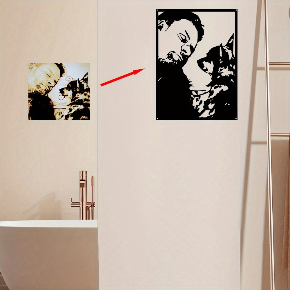 Custom Framed Metal Portrait A - Home Decor Frames ulasan dan harga
