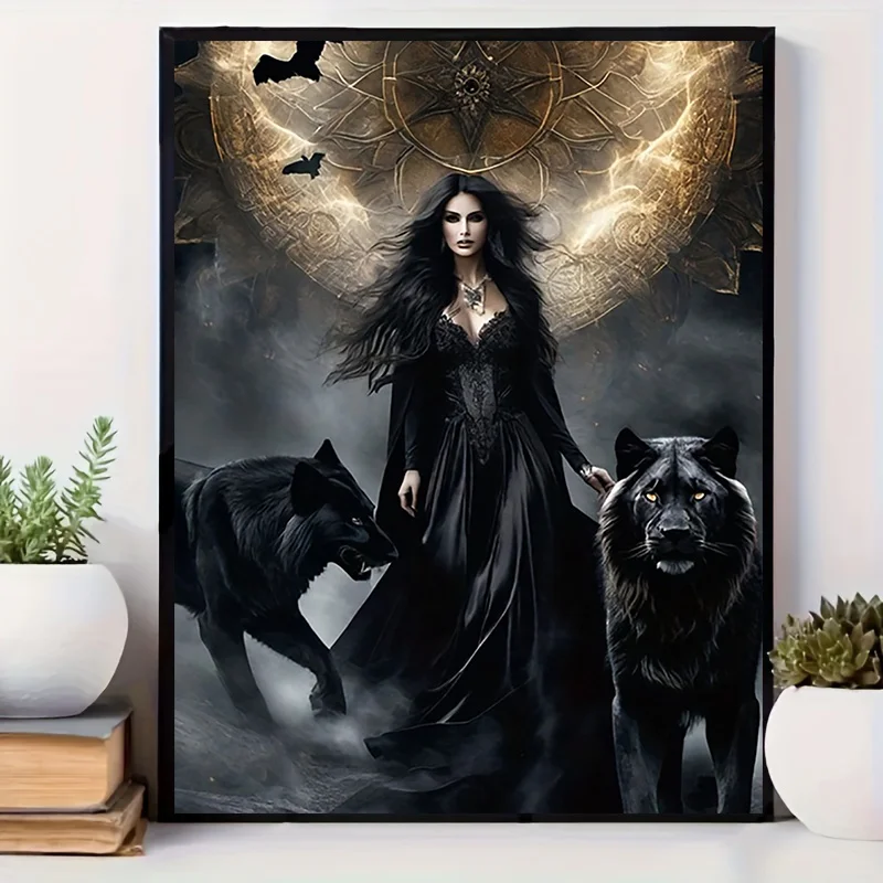 Room Decor 1pc Gothic Wolf Can - Home Decor Gothic ulasan dan harga