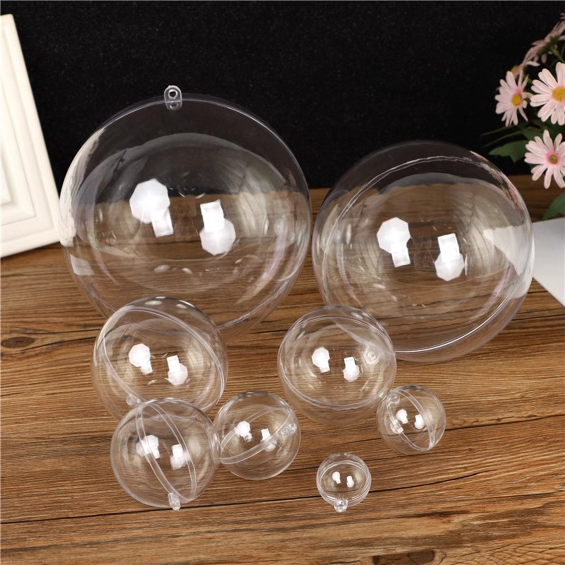 1-20CM Transparent Balls Hollo - Home Decor Xmas Gifts ulasan dan harga