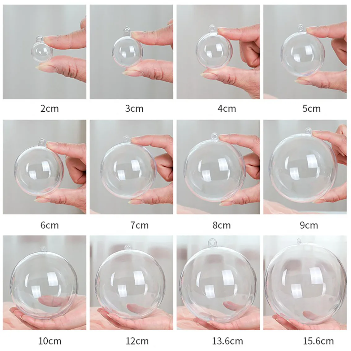 1-20CM Transparent Balls Hollo - Home Decor Xmas Gifts ulasan dan harga