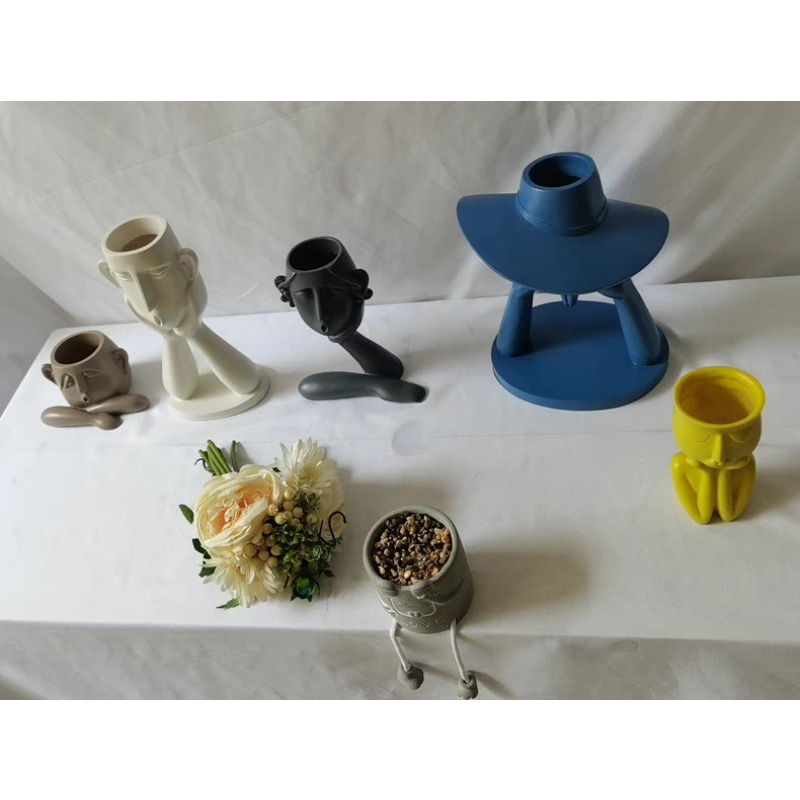 Nordic Abstract Face Planter M - Home Decor Garden Ideas ulasan dan harga