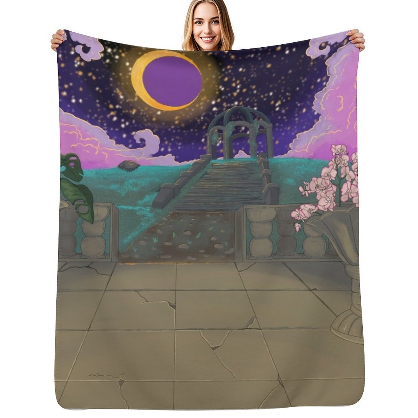 Garden under the stars Throw B - Home Decor Garden Ideas ulasan dan harga