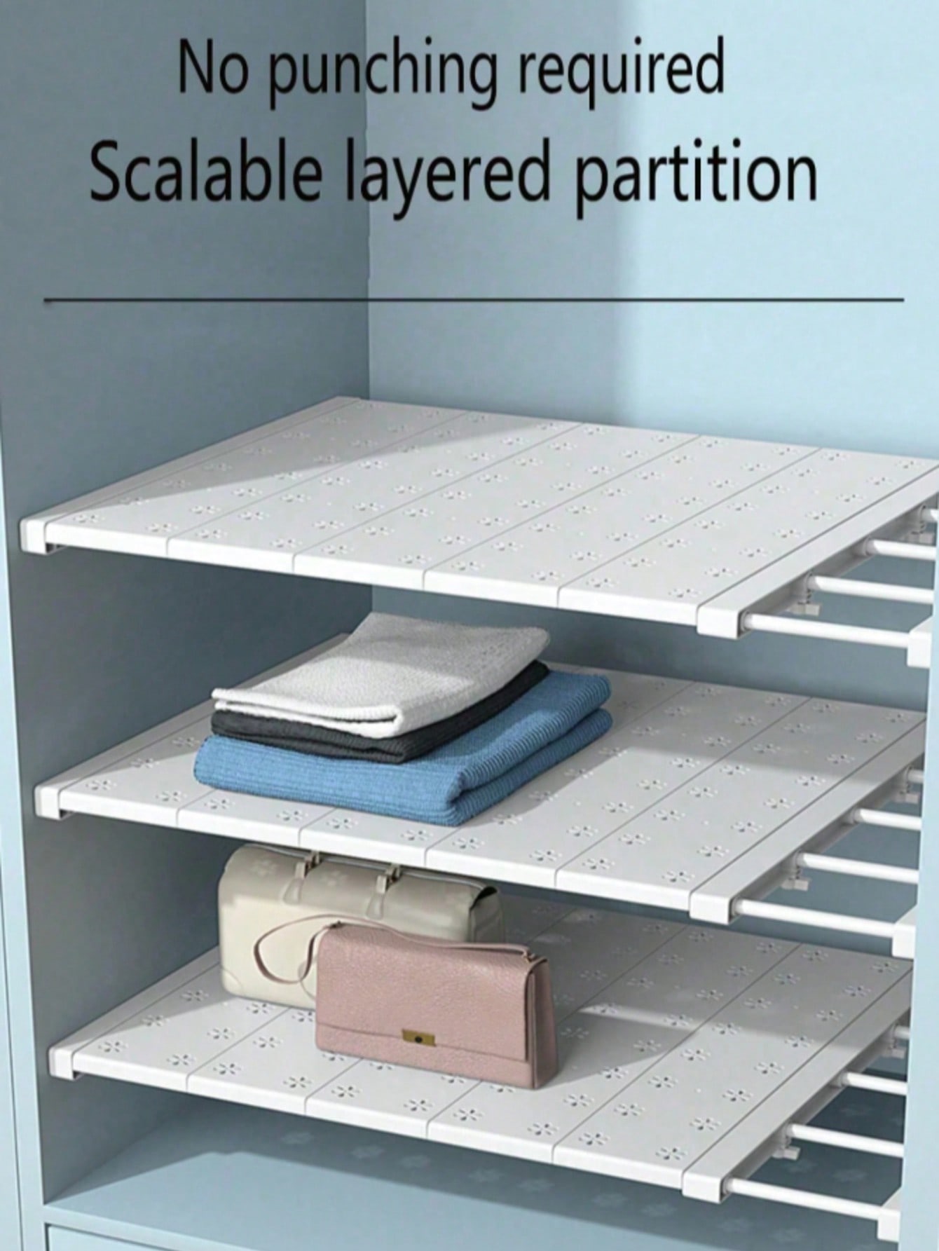 1 Pc Adjustable Closet Tension - Floating Shelves ulasan dan harga