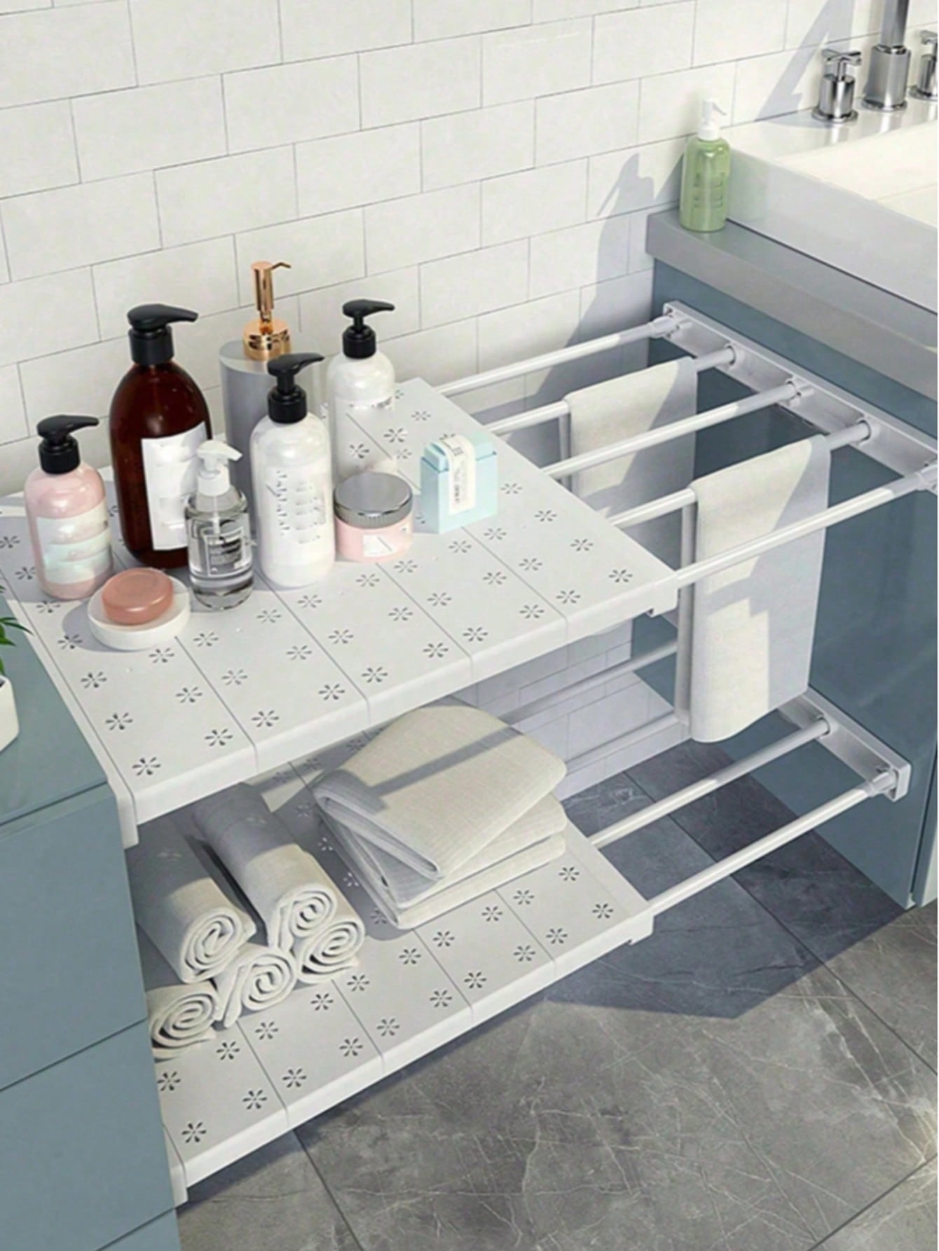 1 Pc Adjustable Closet Tension - Floating Shelves ulasan dan harga