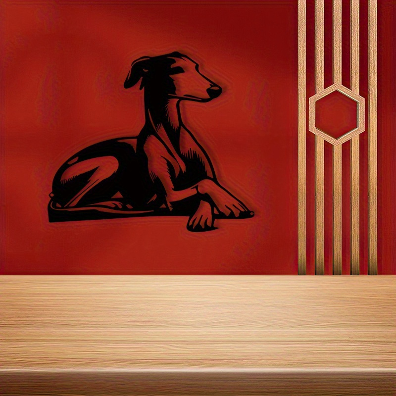 Modern Iron Dog Wall Sculpture - Home Decor Garden Ideas ulasan dan harga