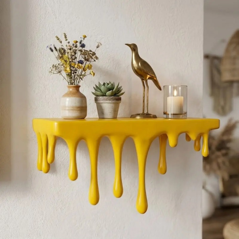 Decorative 3D Printed Drip Flo - Floating Shelves ulasan dan harga