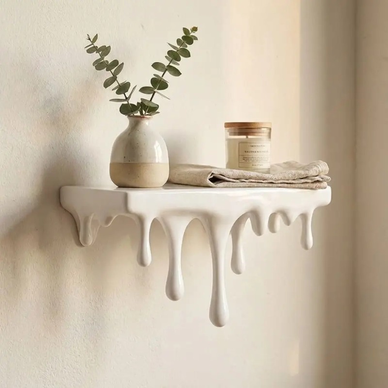 Decorative 3D Printed Drip Flo - Floating Shelves ulasan dan harga
