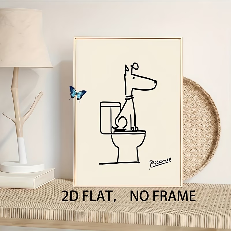 Modern,Retro Fun Dog Toilet Pi - Home Decor Nepal ulasan dan harga