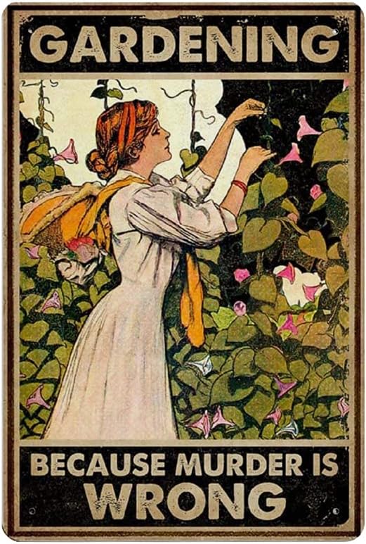 Vintage Funny Metal Tin Sign G - Home Decor Garden Ideas ulasan dan harga