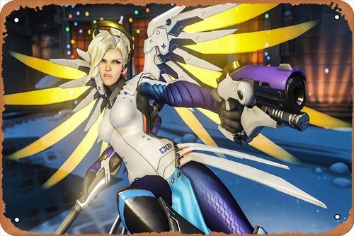 Overwatch, Mercy Game Poster H - Home Decor Games Free ulasan dan harga