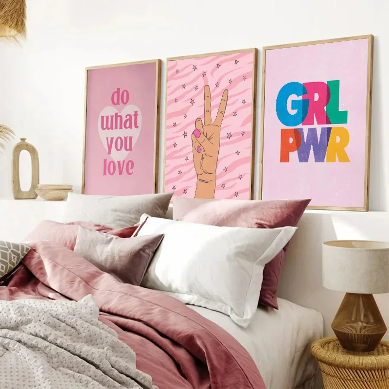 Abstract Pink Lightning Gradie - Home Decor Minimal ulasan dan harga