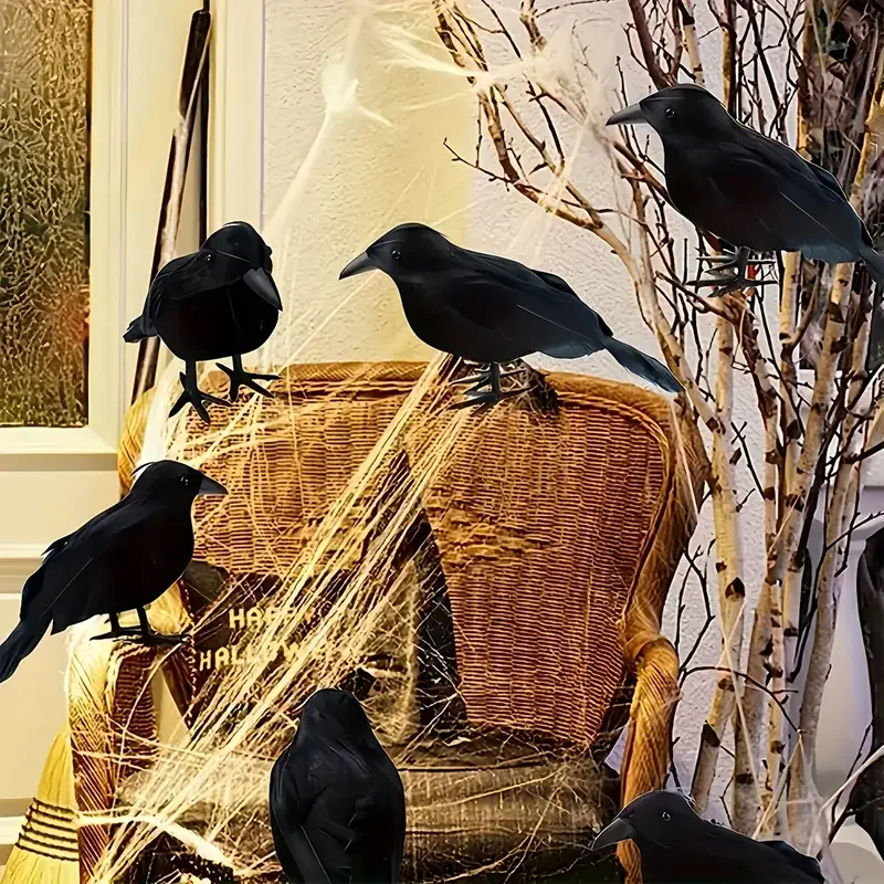 1PC Black Crow Halloween Decor - Home Decor Inspo ulasan dan harga