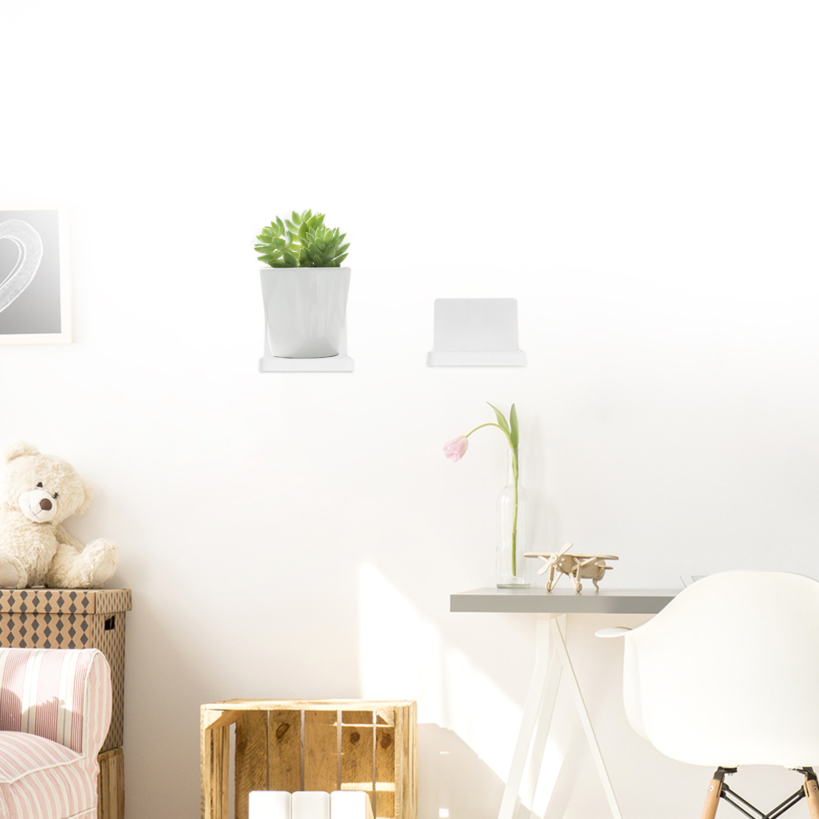 1Set Storage Plant Shelf Float - Floating Shelves ulasan dan harga