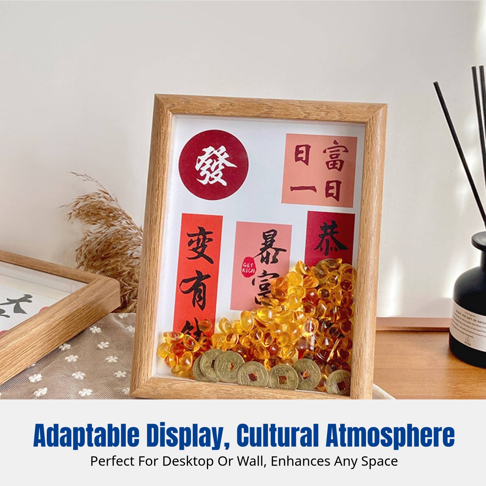 Auspicious Blessing Frame, Mod - Home Decor Mirror ulasan dan harga