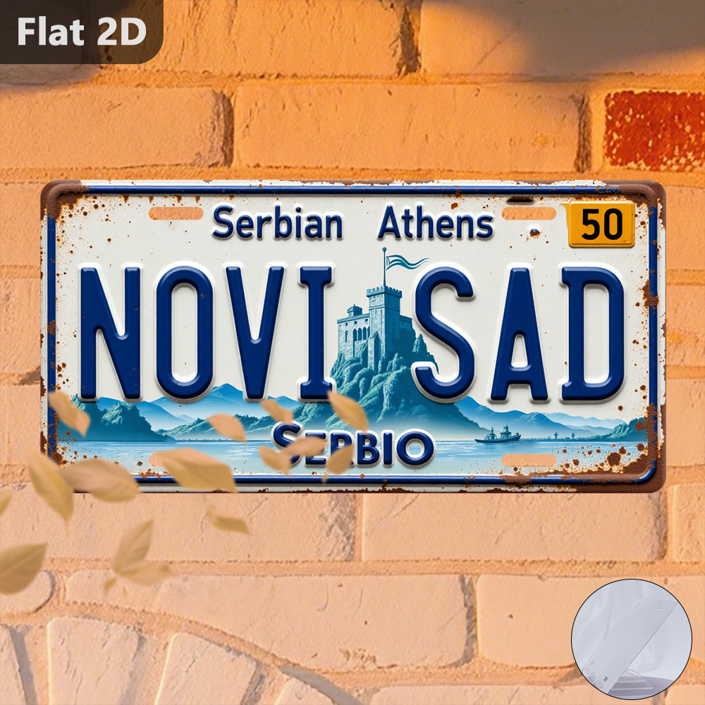 Vintage 2D Tin Sign Novi Sad C - Home Decor Novi Sad ulasan dan harga