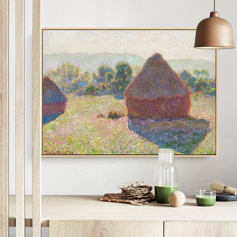 Famous Monet Poster Canvas Pai - Home Decor Mirror ulasan dan harga