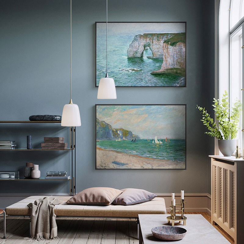 Famous Monet Poster Canvas Pai - Home Decor Mirror ulasan dan harga