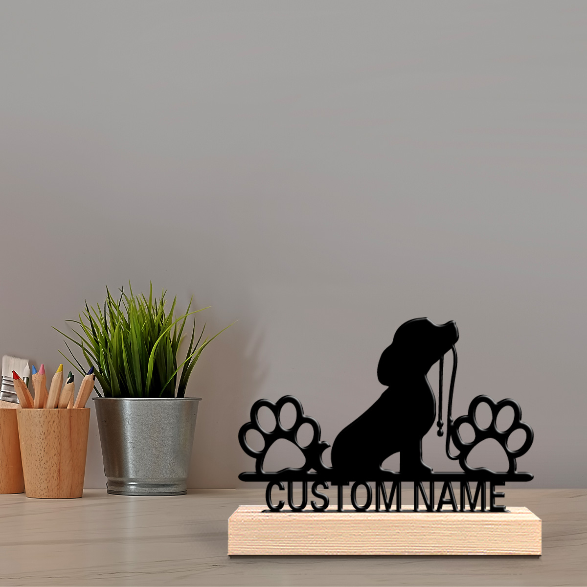 1pc Creative dog foottprin tPe - Home Decor Statue ulasan dan harga