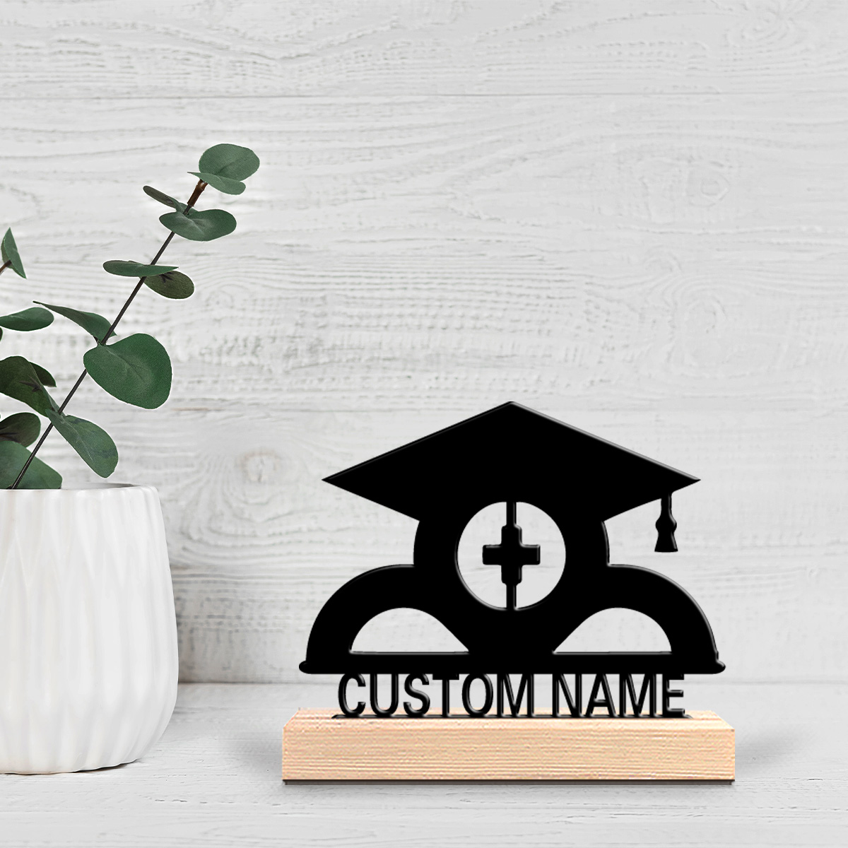 1pc graduation cap Customizabl - Home Decor Statue ulasan dan harga