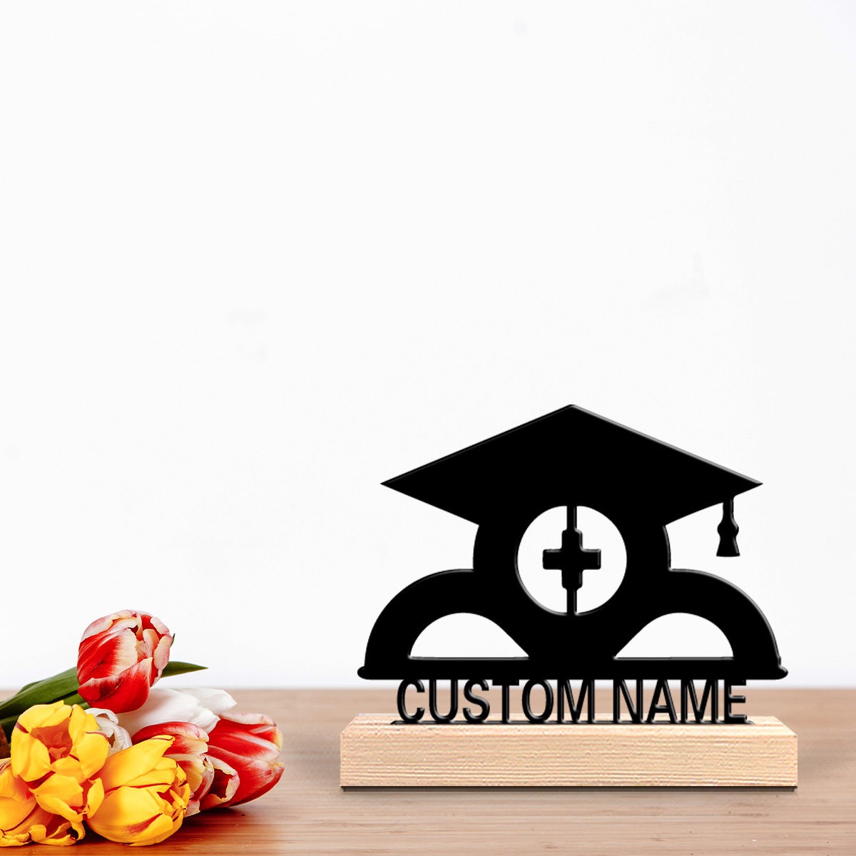 1pc graduation cap Customizabl - Home Decor Statue ulasan dan harga