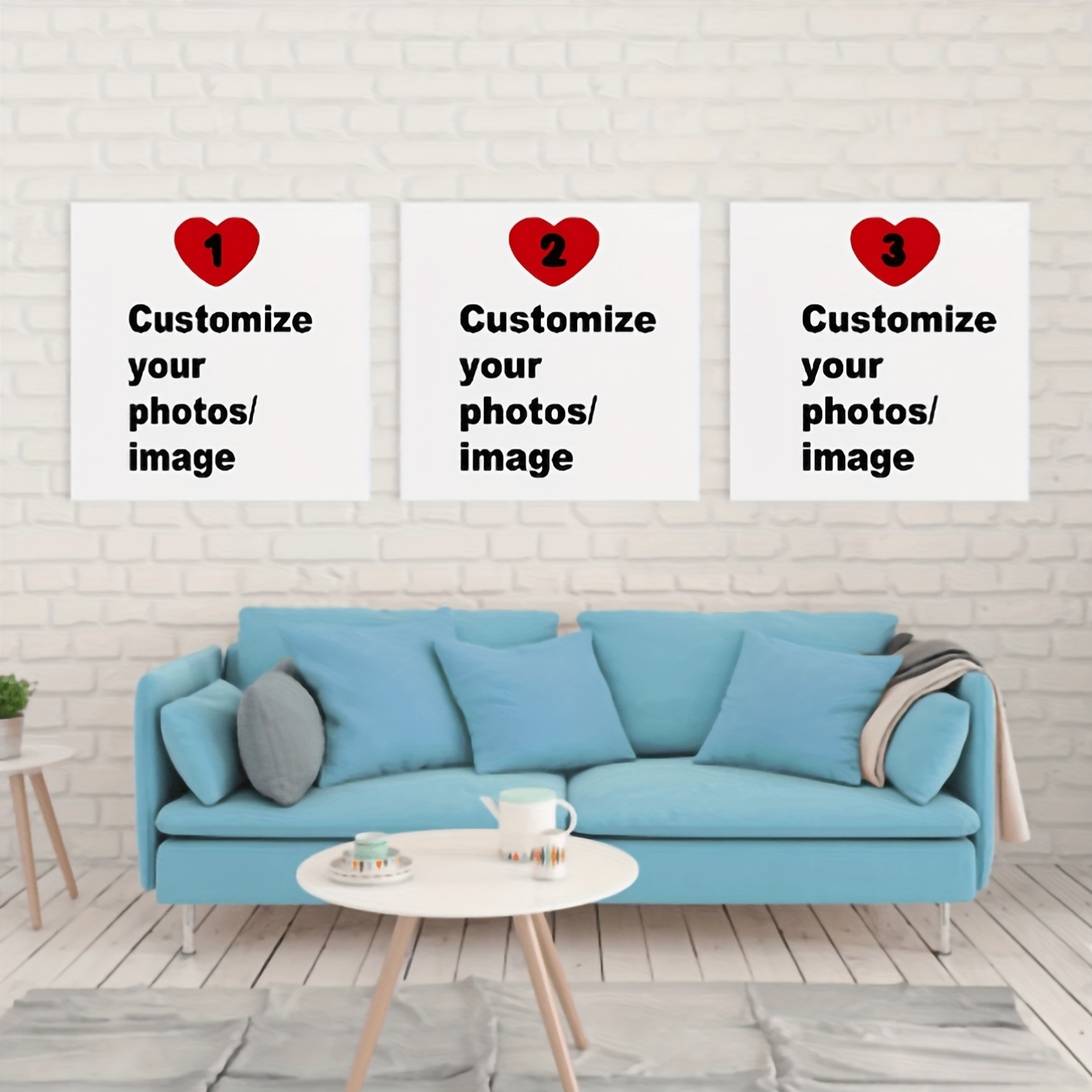 3pcs/set Custom Square Canvas  - Home Decor Kit ulasan dan harga