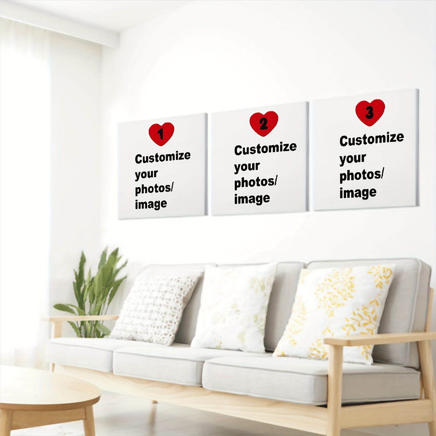 3pcs/set Custom Square Canvas  - Home Decor Kit ulasan dan harga