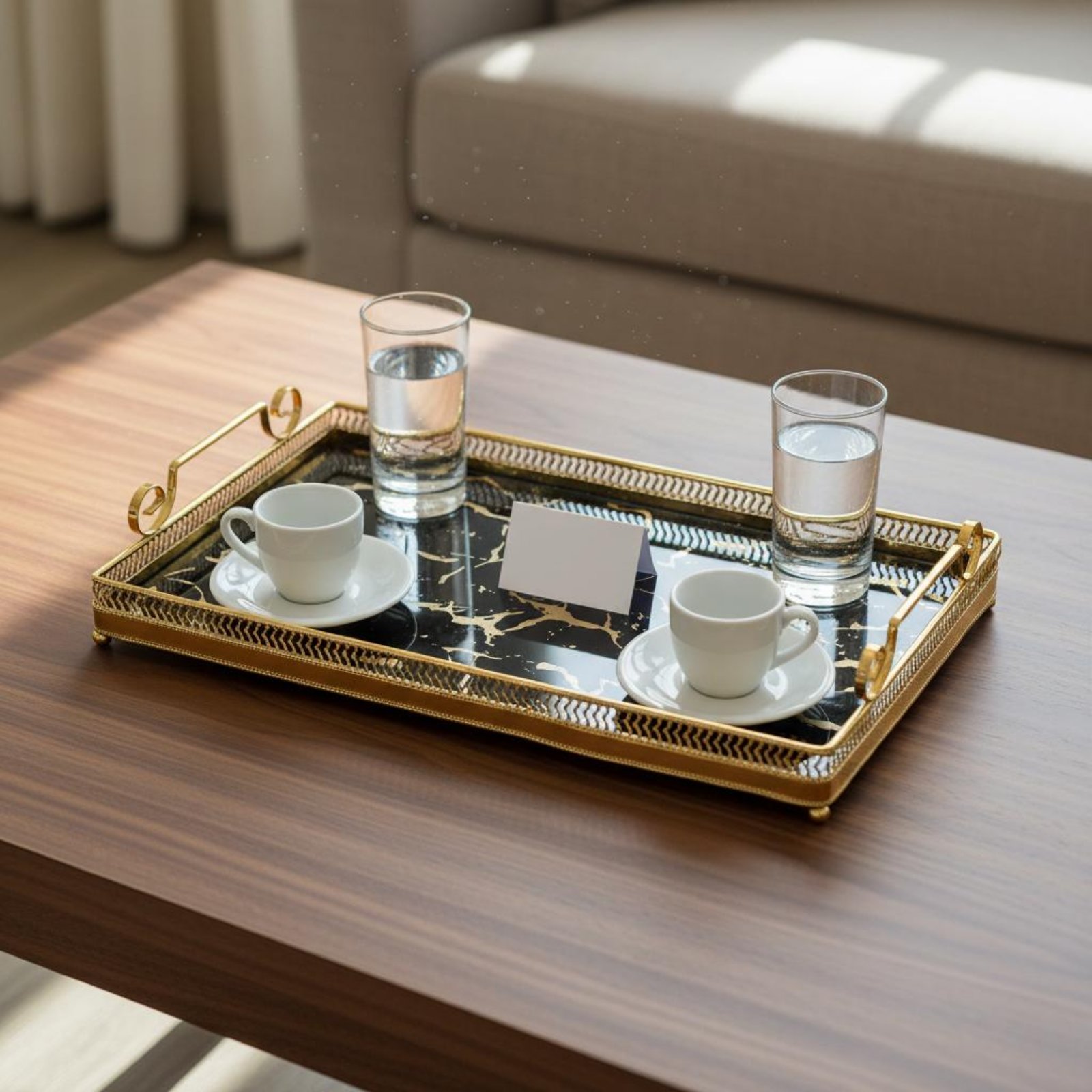 Decorative Mirror Tray Nordic  - Home Decor Mirror ulasan dan harga
